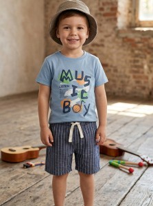 Костюм Partner «Music Boy» голубой, мальчик 9-12-18-24 месяцев