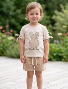 Костюм Partner «Rabitt day» бежевый, девочка 2-3-4-5 лет