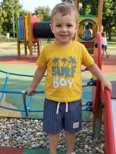Костюм Partner «Surf Boy» желтый, мальчик 9-12-18-24 месяцев