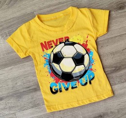 Футболка "Never" помаранчевий, хлопчик 1,5-3-5-7-9 років