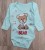 Боді Findik "Bear", бірюзовий,хлопчик, 3-6-9-12-18 місяців, фото 1
