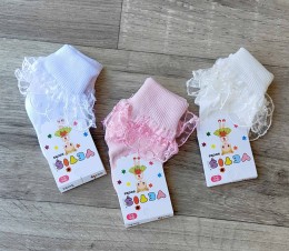 Шкарпетки Yetis Baby «Рюші» мікс кольорів, дівчинка 0-12 місяців