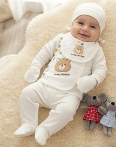 Комплект Findik "Lovely little bear" молочный, мальчик 3-6 месяцев
