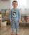 Пижама " Акула" голубая, мальчик 1-2-3-4-5 лет, фото
