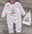 Человечек Murat baby "I ❤️ mum, dad", белый, унисекс 3-6-9-12 месяцев, фото 1