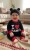Человечек  Murat baby "I❤️ mama", черный, унисекс  3-6-9-12 месяцев, фото