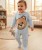 Человечек Murat Baby "Мишка" голубой, мальчик 3-6-9-12 месяцев, фото