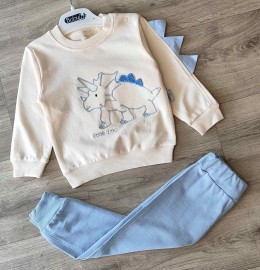 Костюм Babyhi «Динозаврик» блакитний, хлопчик 9-12-18 місяців