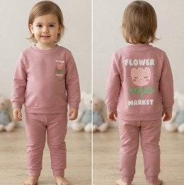 Костюм Via Kids "Flower" коричневий(теракотовий), дівчинка 6-9-12-18 місяців