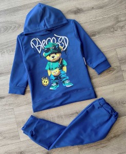 Костюм "Мишка" синий, мальчик 2-4-5-6 лет
