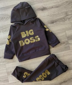 Костюм "Big Boss" черный, мальчик 1-1,5-2-4 лет