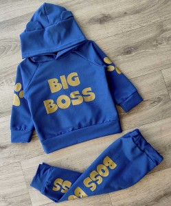 Костюм "Big Boss" синий, мальчик 1-1,5-2-4 лет