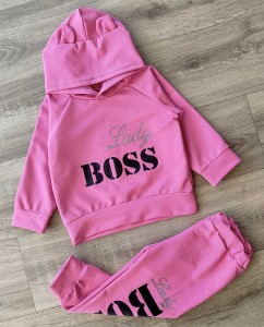 Костюм "Lady Boss" коричневий(теракотовий), дівчинка 1-1,5-2-4 років