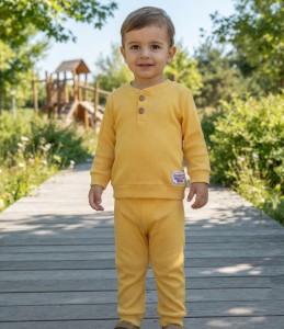 Костюм Murat Baby "Рубчик" жёлтый, унисекс 9-12-18-24 месяцев