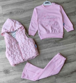 Костюм Babyhi "Квіточки" рожевий, дівчинка 9-12-18 місяців
