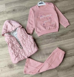 Костюм Babyhi "Квіточки" коричневий(теракотовий), дівчинка 9-12-18 місяців