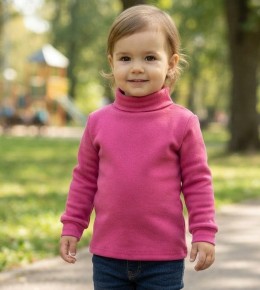 Водолазка "Однотонная" малиновая, девочка 2-3-4-5-6 лет