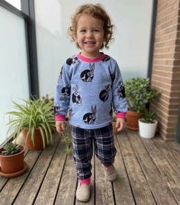 Пижама "Bunny" серая, унисекс 2-3-4-5-6 лет