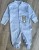 Человечек «Bear» голубой, мальчик 0-3-6-9 месяцев, фото 1