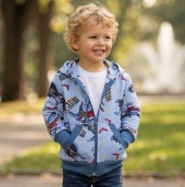 Кофта «Супергерои» голубой, мальчик 1-2-3-4-5 лет