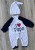 Человечек «I ❤️ papa» молочный, мальчик 6-9 месяцев, фото 1