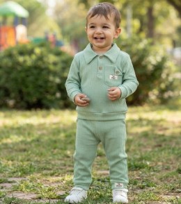 Костюм Wow «Карманчик» мятный, мальчик 9-12-18-24 месяцев