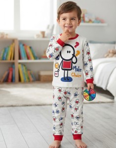 Пижама Supermini «Make Choice» красный, мальчик 4-5-6 лет