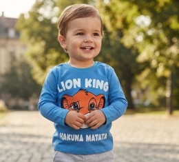 Реглан «Lion King» голубой, мальчик 6-9-12-18 месяцев