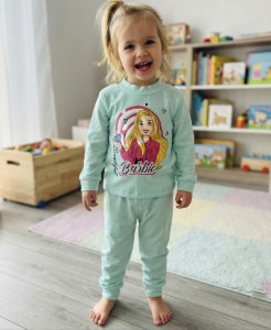 Пижама «Barbie» бирюзовый, девочка 1-2-3-4-5 лет