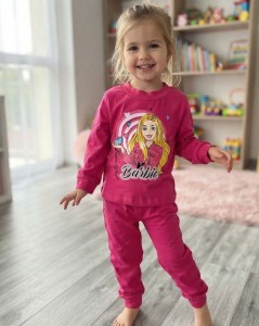 Піжама «Barbie» малиновий, дівчинка 1-2-3-4-5 років
