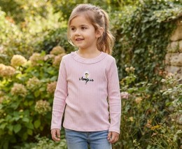 Реглан O.T.R «Ромашка» розовый, девочка 9-10-11-12 лет