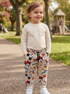 Спортивные штаны Eser «Mickey&Minnie» бежевый, девочка 5-6-7-8 лет