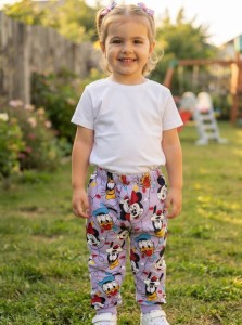 Спортивные штаны Eser «Mickey&Minnie» сиреневый, девочка 5-6-7-8 лет