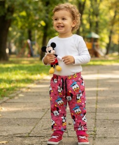 Спортивные штаны Eser «Mickey&Minnie» малиновый, девочка 5-6-7-8 лет