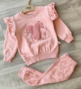 Костюм Aybus Baby «You make me happy.» персиковый(темный), девочка 6-9-12 месяцев