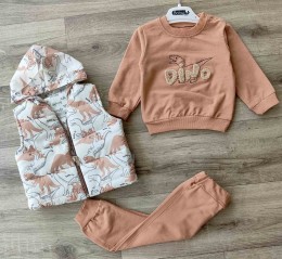 Костюм Babyhi "Dino" коричневий, хлопчик 6-9-12 місяців