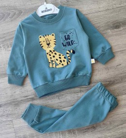 Костюм Bobisko "Go wild" зелений (темний), хлопчик 9-12-18-24 місяців