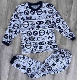 Пижама «Машины» серый, мальчик 6-7-8 лет
