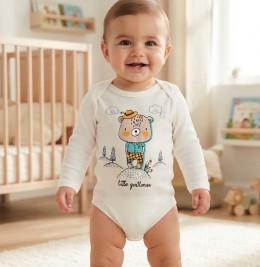 Боді Findik «Little gentleman» молочний, хлопчик 3-6-9-12-18 місяців