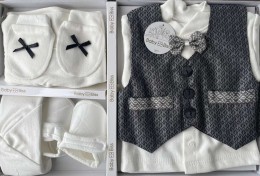 Комплект Baby Biss "Джентльмен" графітовий, хлопчик 0-6 місяців