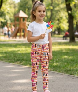 Лосины «Perfect» оранжевый, девочка 2-3-4-5-6 лет