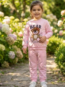 Костюм Eymus "Bear" розовый, девочка 1-2-3 года