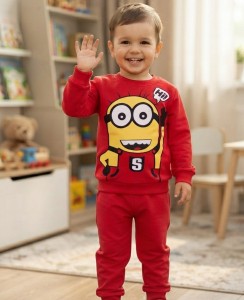 Пижама Supermini «Hi» красный, мальчик 4-5-6 лет