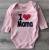 Боди Findik "I❤️mama" персиковый, девочка 3-6-9-12-18 месяцев, фото 1