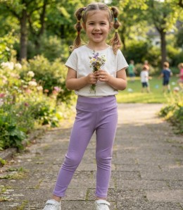 Лосины Locco "Рубчик" сиреневые 5-6-7-8 лет