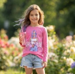 Реглан Milano "Believe" розовый, девочка 8-9-10-11-12 лет