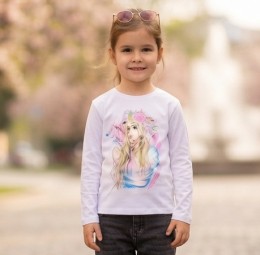 Реглан Milano "Красотка" белый, девочка 8-9-10-11-12 лет