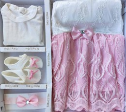 Комплект Baby Biss "Трояндочки" рожевий, дівчинка 3-6 місяців
