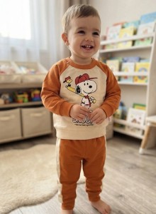 Костюм Anilco "Snoopy" горчичный, мальчик 9-12-18 месяцев