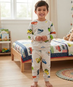 Пижама Moy Kids "Tooti" серая, мальчик 8-9-10-11-12 лет